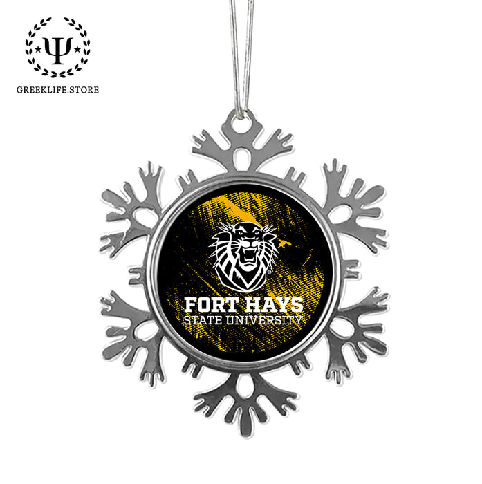 Fort Hays State University Christmas Ornament - Snowflake Metal