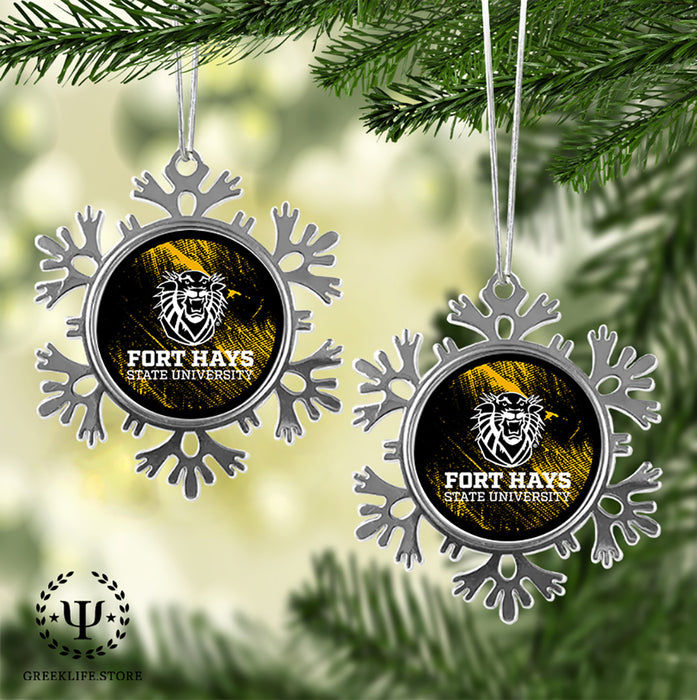 Fort Hays State University Christmas Ornament - Snowflake Metal