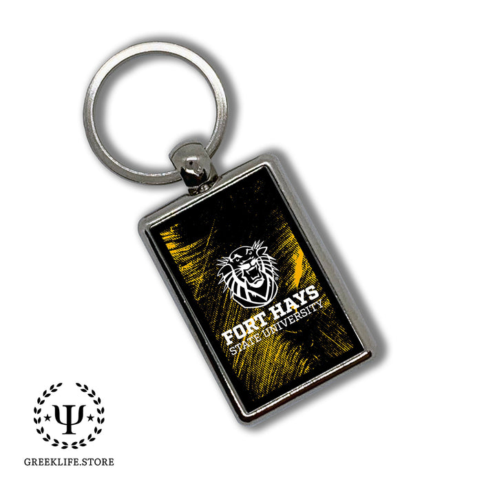 Fort Hays State University Keychain Rectangular