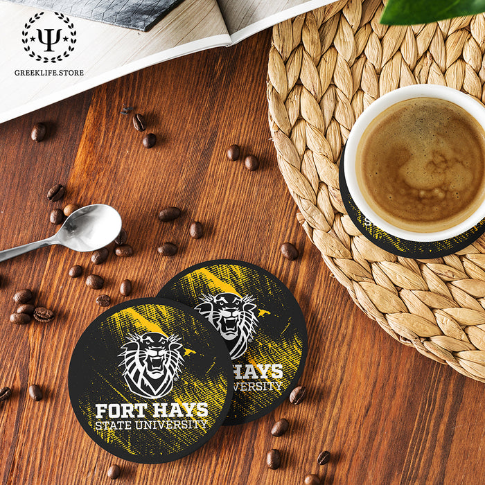 Fort Hays State University Beverage coaster round (Set of 4)