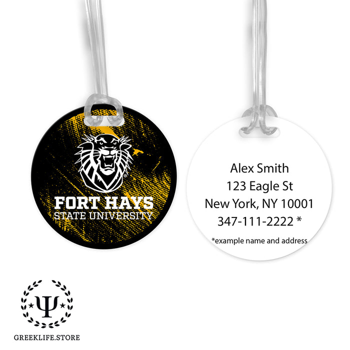 Fort Hays State University Luggage Bag Tag (round)