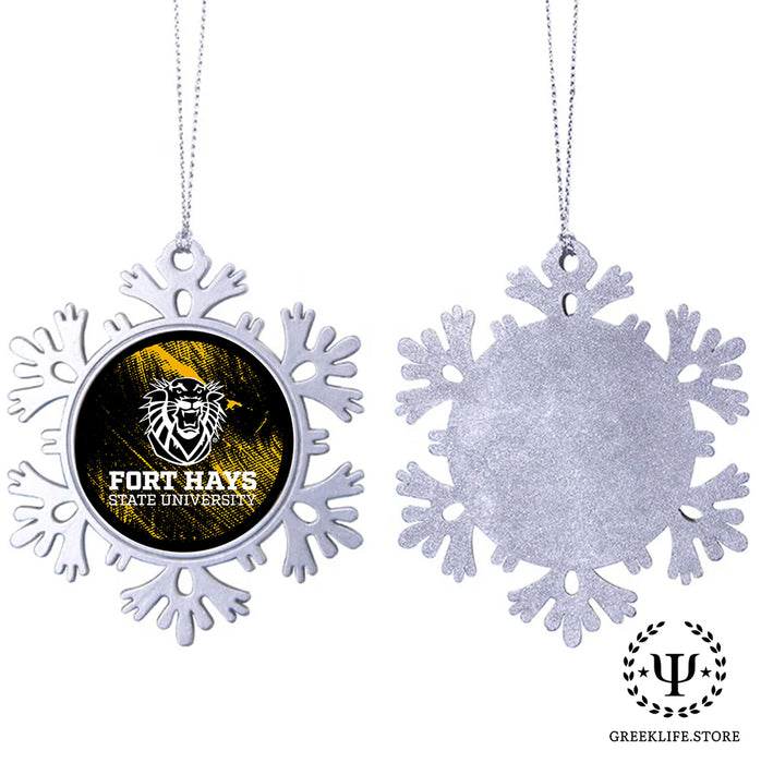 Fort Hays State University Christmas Ornament - Snowflake Metal