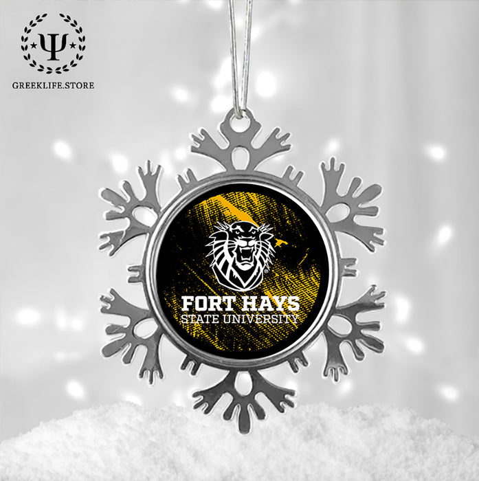 Fort Hays State University Christmas Ornament - Snowflake Metal