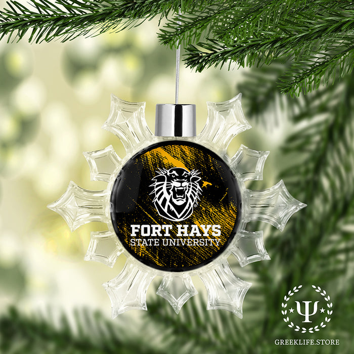 Fort Hays State University Christmas Ornament - Snowflake