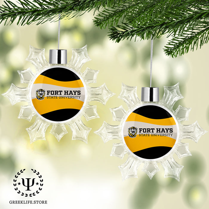 Fort Hays State University Christmas Ornament - Snowflake