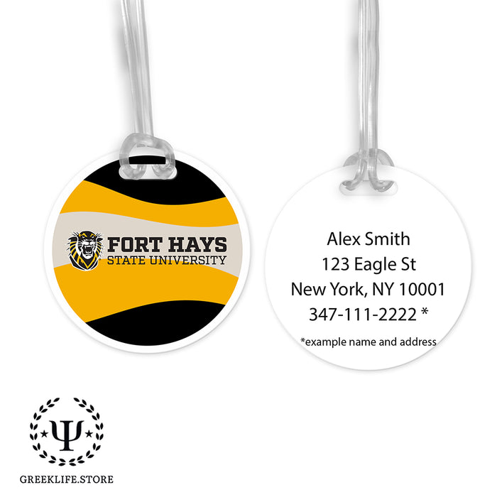 Fort Hays State University Luggage Bag Tag (round)