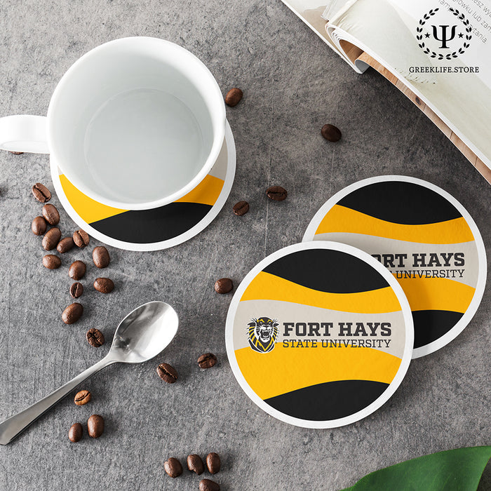 Fort Hays State University Beverage coaster round (Set of 4)