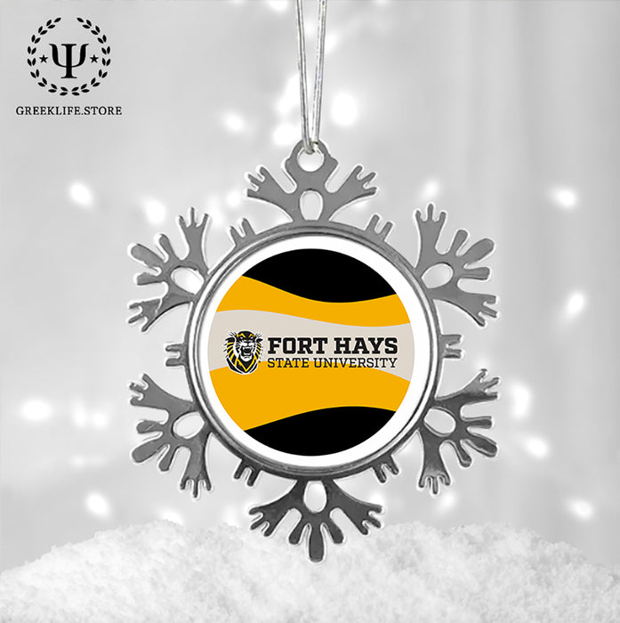 Fort Hays State University Christmas Ornament - Snowflake Metal