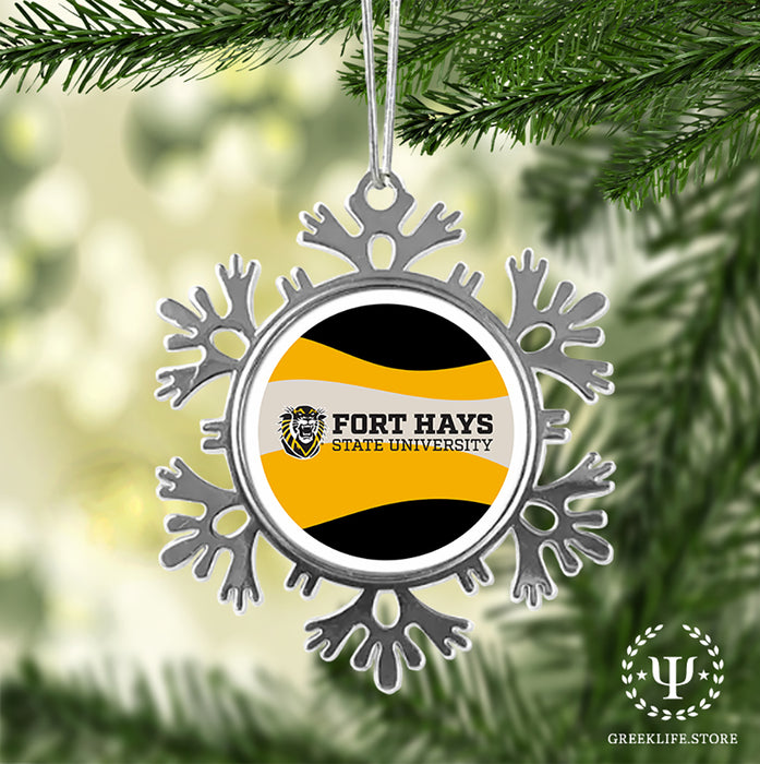 Fort Hays State University Christmas Ornament - Snowflake Metal