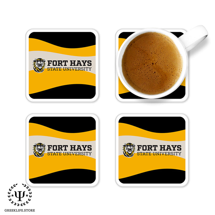 Fort Hays State University Beverage Coasters Square (Set of 4)