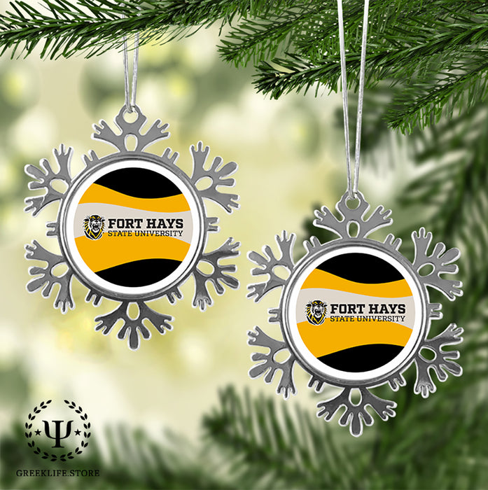 Fort Hays State University Christmas Ornament - Snowflake Metal