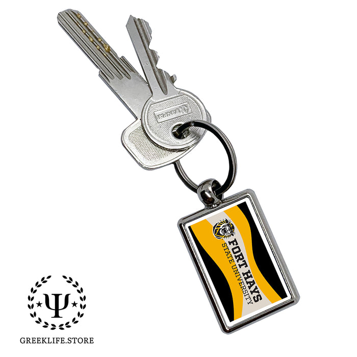 Fort Hays State University Keychain Rectangular