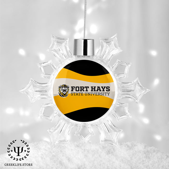 Fort Hays State University Christmas Ornament - Snowflake