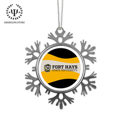 Fort Hays State University Christmas Reversible Flat Round Ornament