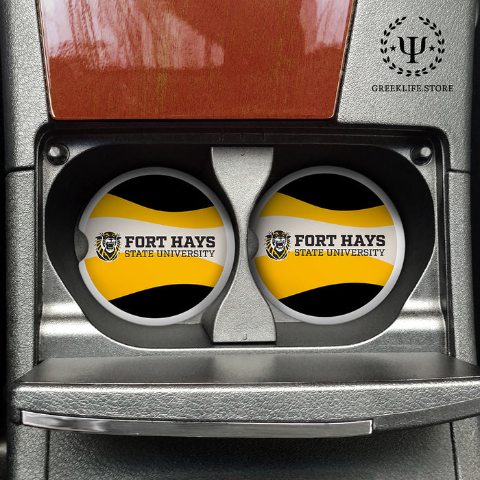 Fort Hays State University Car Cup Holder Coaster (Set of 2)