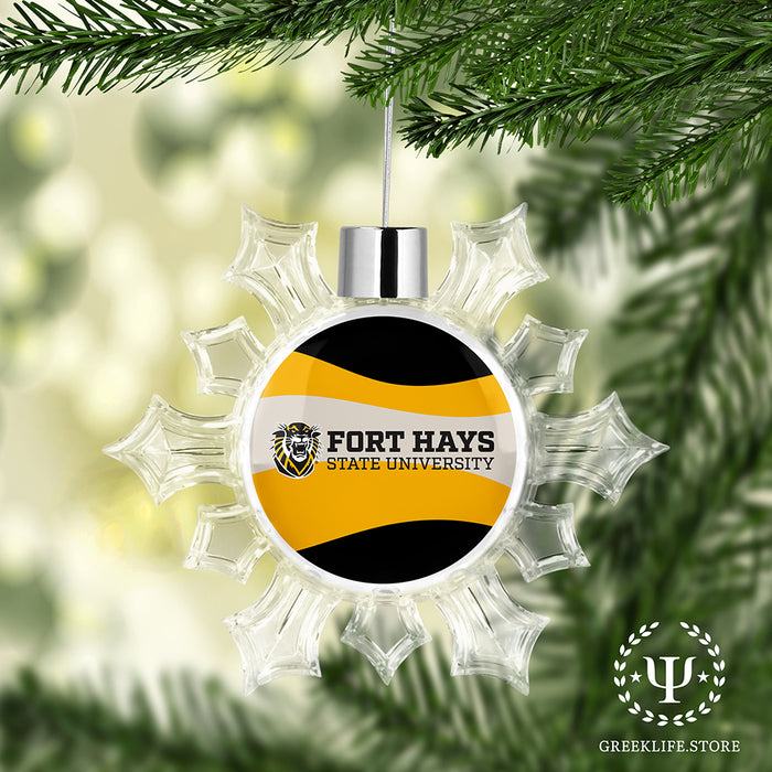 Fort Hays State University Christmas Ornament - Snowflake