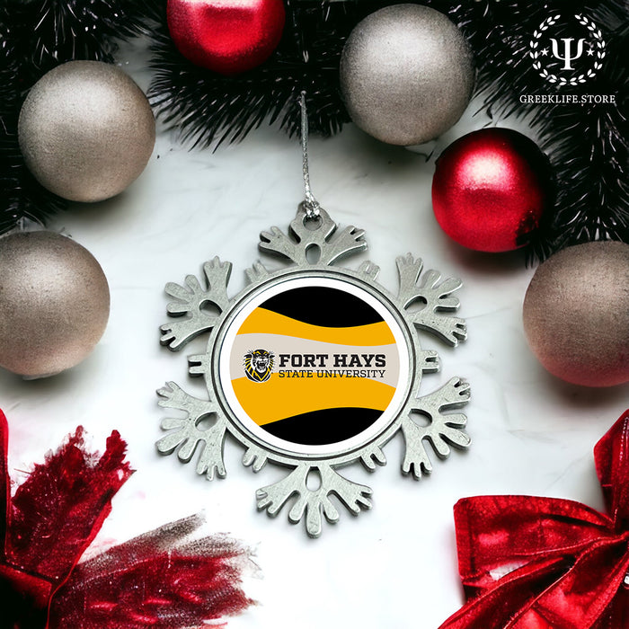 Fort Hays State University Christmas Ornament - Snowflake Metal