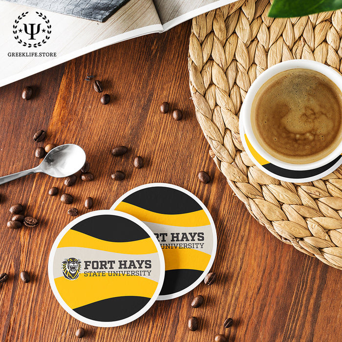 Fort Hays State University Beverage coaster round (Set of 4)
