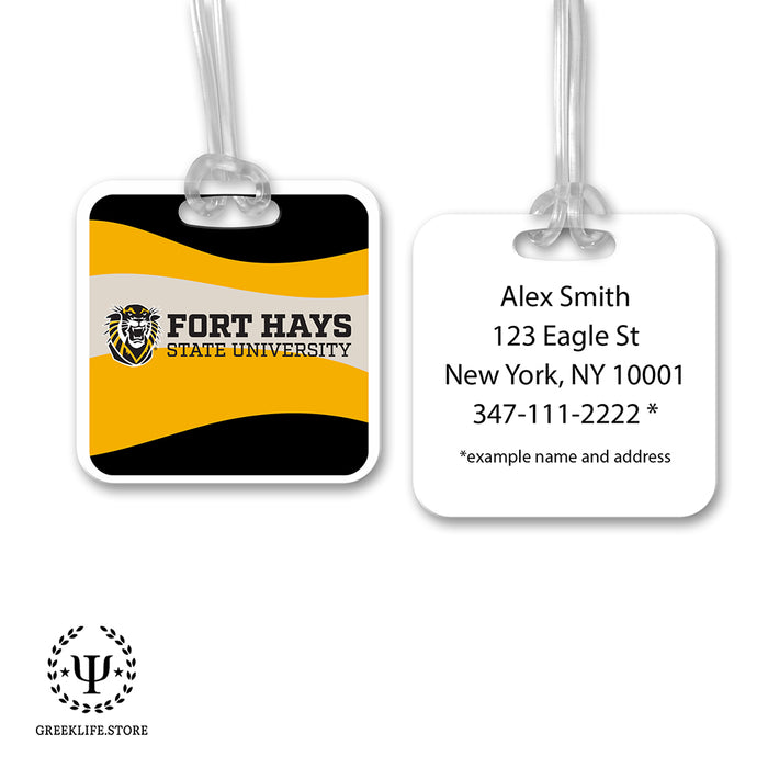 Fort Hays State University Luggage Bag Tag (square)