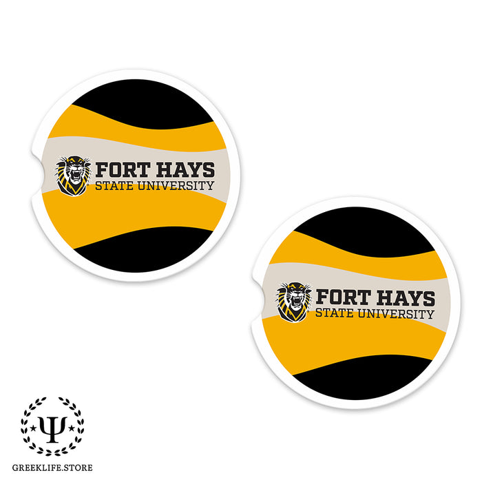 Fort Hays State University Car Cup Holder Coaster (Set of 2)
