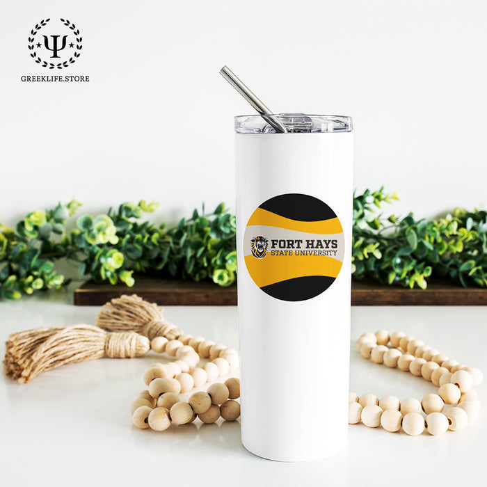 Fort Hays State University Stainless Steel Skinny Tumbler 20 OZ