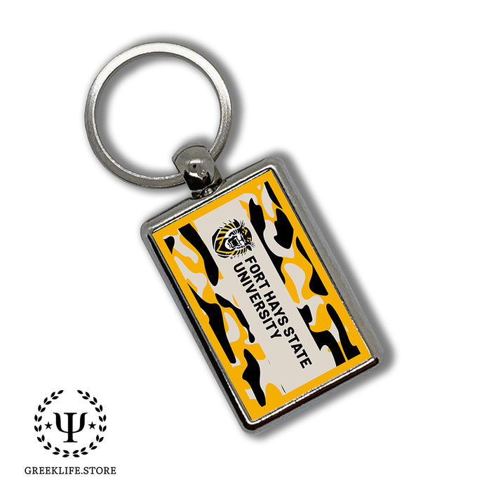 Fort Hays State University Keychain Rectangular