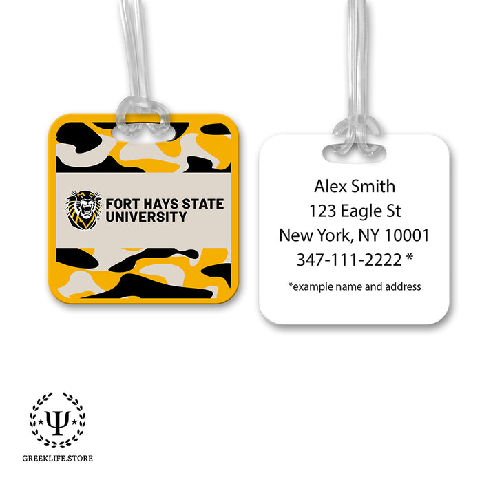 Fort Hays State University Luggage Bag Tag (square)