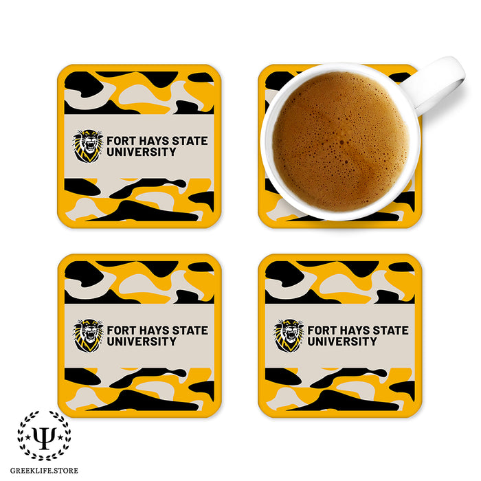 Fort Hays State University Beverage Coasters Square (Set of 4)