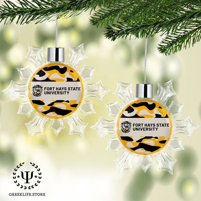 Fort Hays State University Christmas Ornament - Snowflake