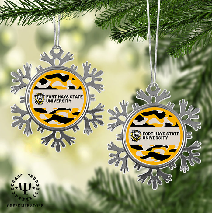 Fort Hays State University Christmas Ornament - Snowflake Metal