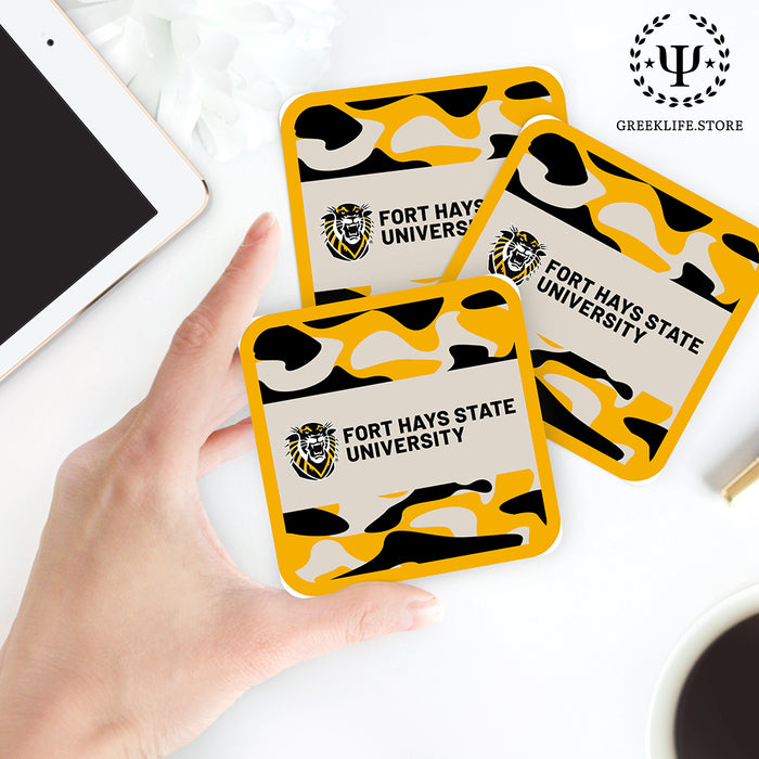 Fort Hays State University Beverage Coasters Square (Set of 4)
