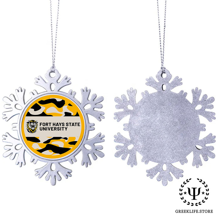 Fort Hays State University Christmas Ornament - Snowflake Metal