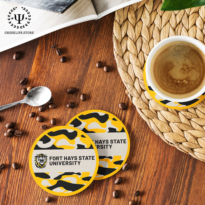 Fort Hays State University Beverage coaster round (Set of 4)