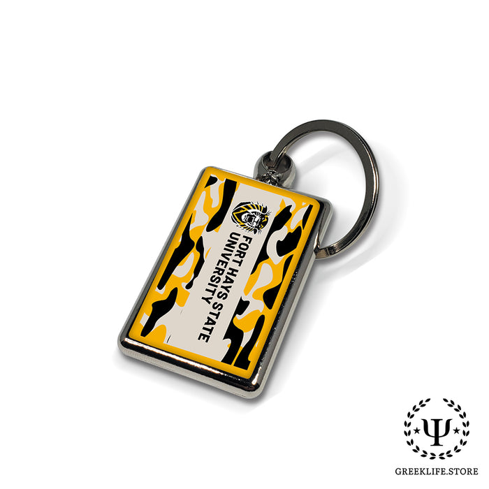 Fort Hays State University Keychain Rectangular