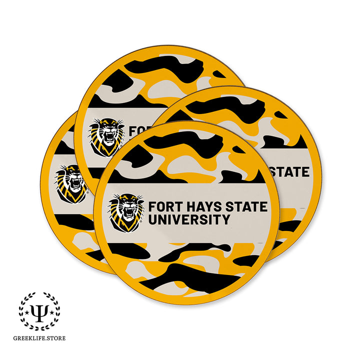 Fort Hays State University Beverage coaster round (Set of 4)