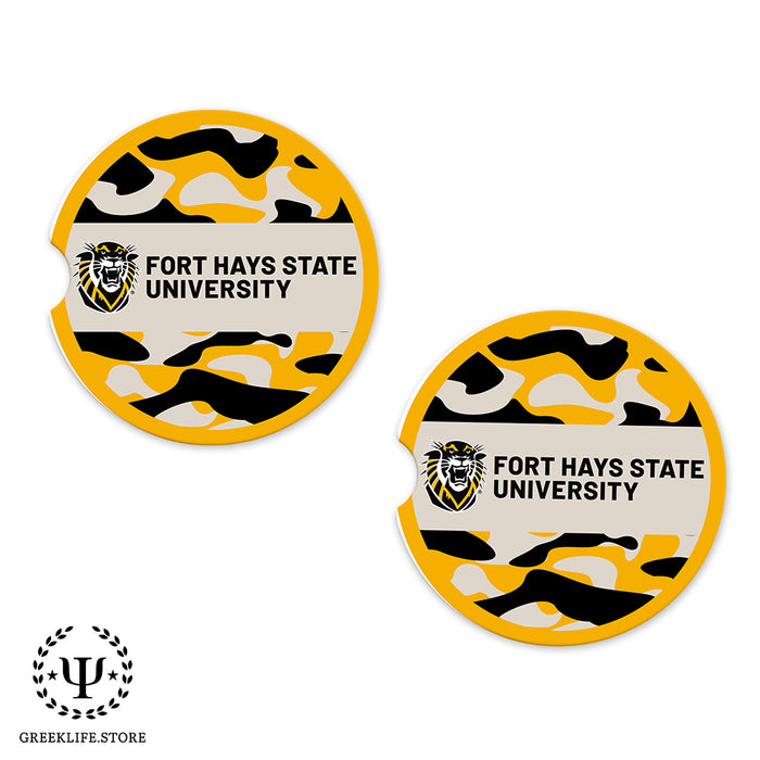 Fort Hays State University Car Cup Holder Coaster (Set of 2)