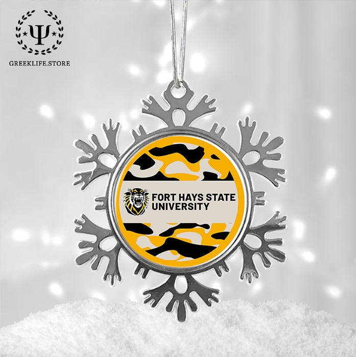 Fort Hays State University Christmas Ornament - Snowflake Metal