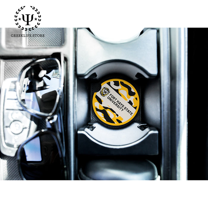 Fort Hays State University Car Cup Holder Coaster (Set of 2)