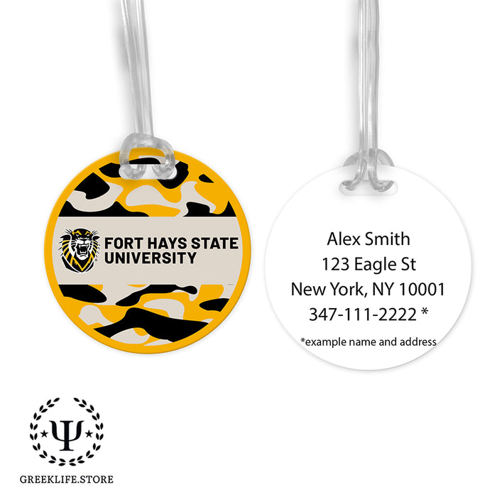 Fort Hays State University Luggage Bag Tag (round)