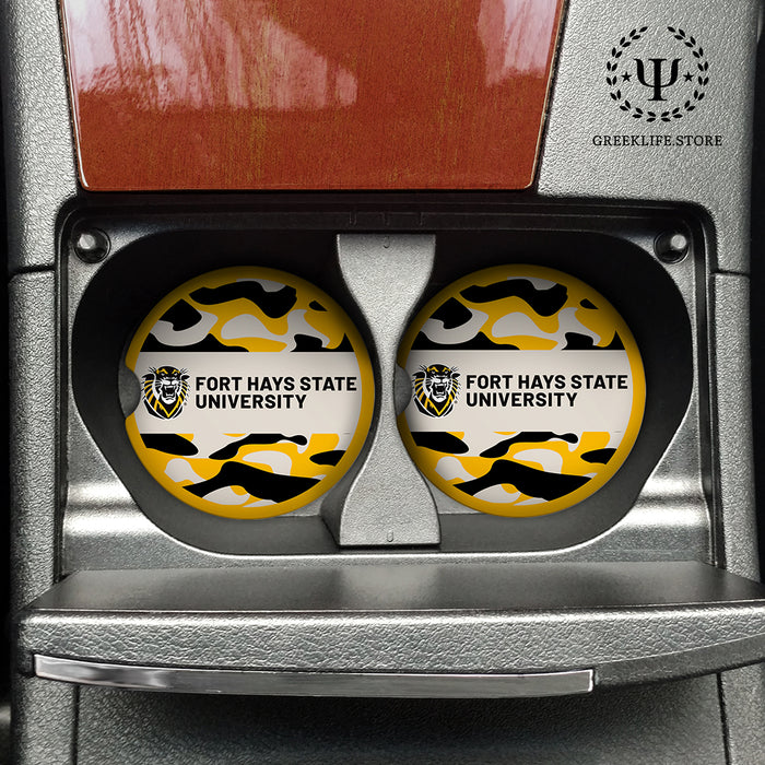 Fort Hays State University Car Cup Holder Coaster (Set of 2)