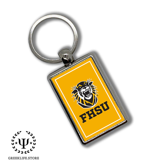 Fort Hays State University Keychain Rectangular