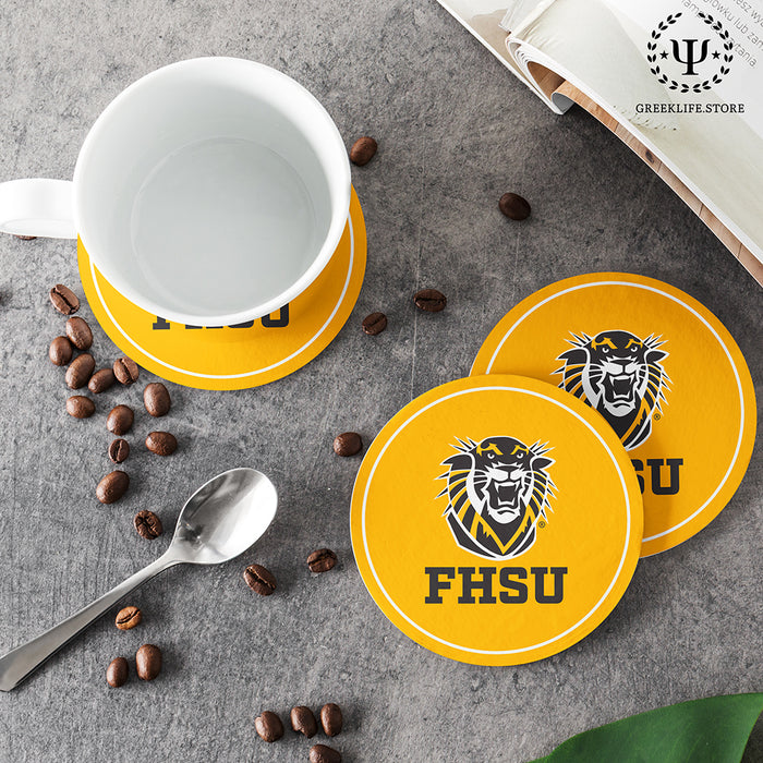 Fort Hays State University Beverage coaster round (Set of 4)