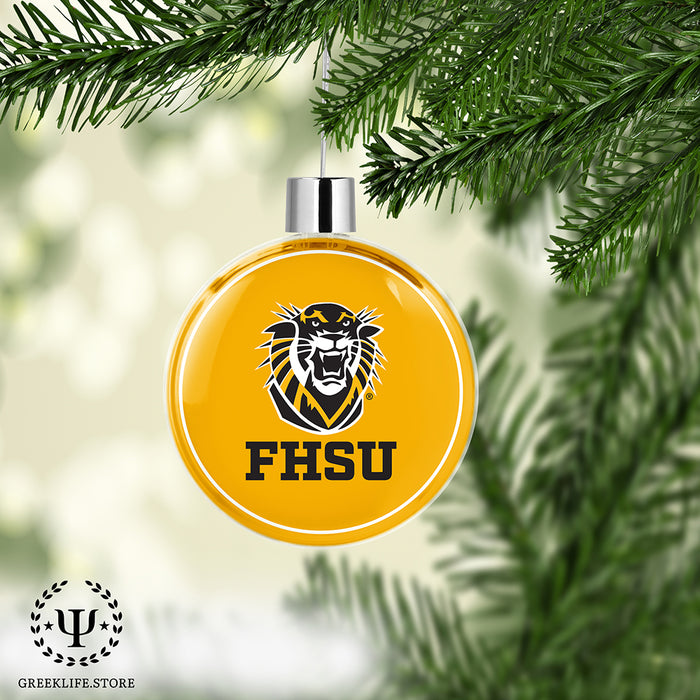 Fort Hays State University Christmas Ornament Flat Round