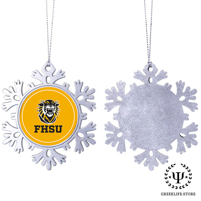 Fort Hays State University Christmas Ornament - Snowflake Metal