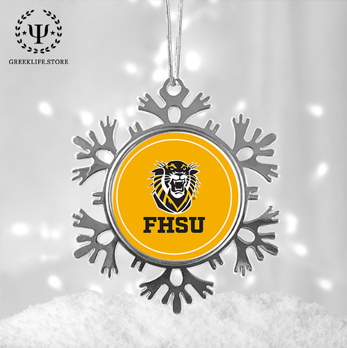 Fort Hays State University Christmas Ornament - Snowflake Metal