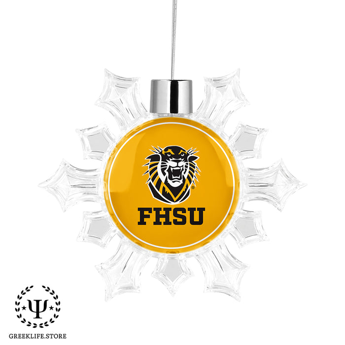 Fort Hays State University Christmas Ornament - Snowflake
