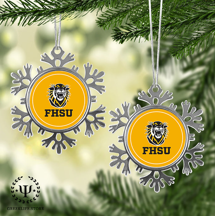 Fort Hays State University Christmas Ornament - Snowflake Metal