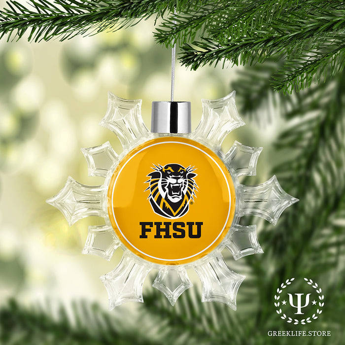 Fort Hays State University Christmas Ornament - Snowflake