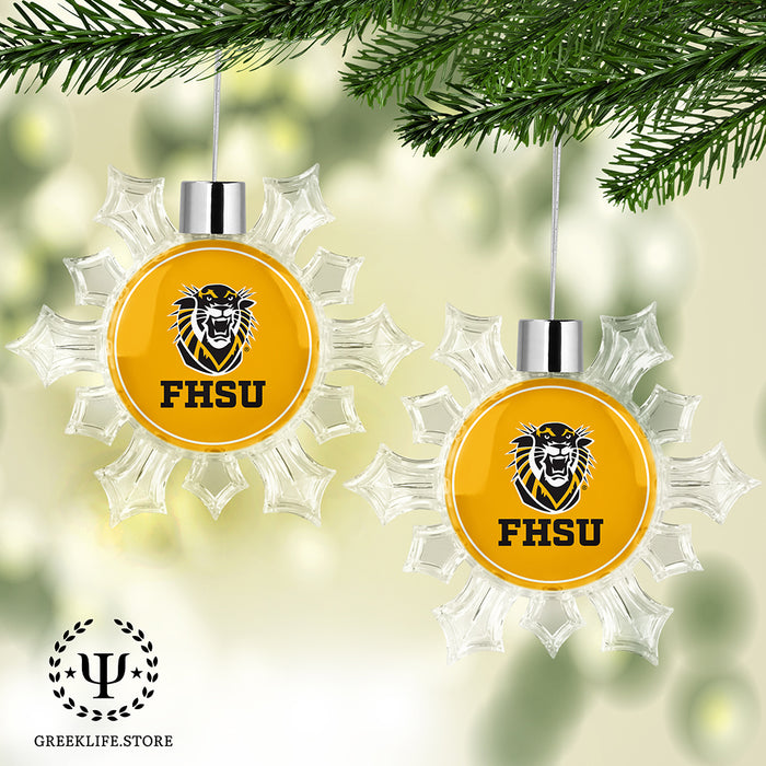 Fort Hays State University Christmas Ornament - Snowflake