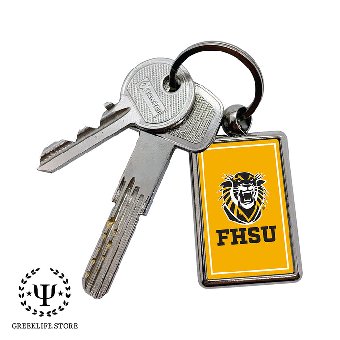 Fort Hays State University Keychain Rectangular